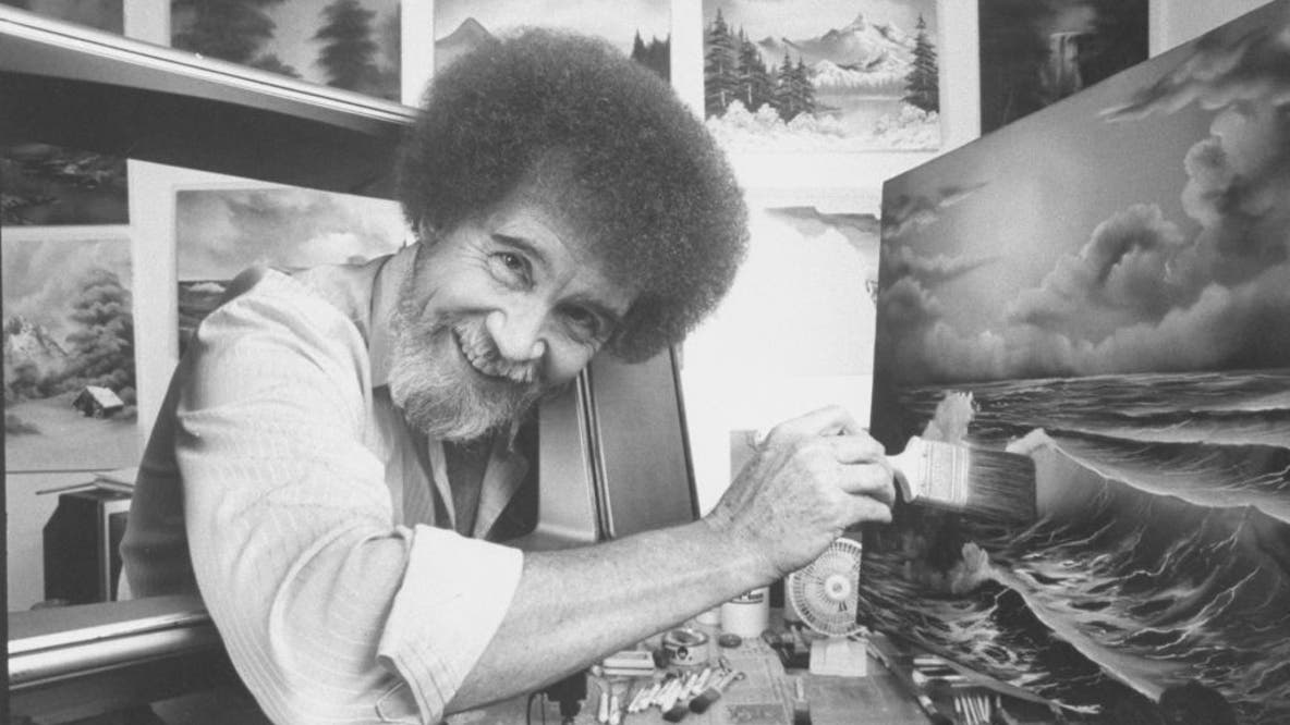 Here’s how much the Bob Ross painting auction brought in for public TV