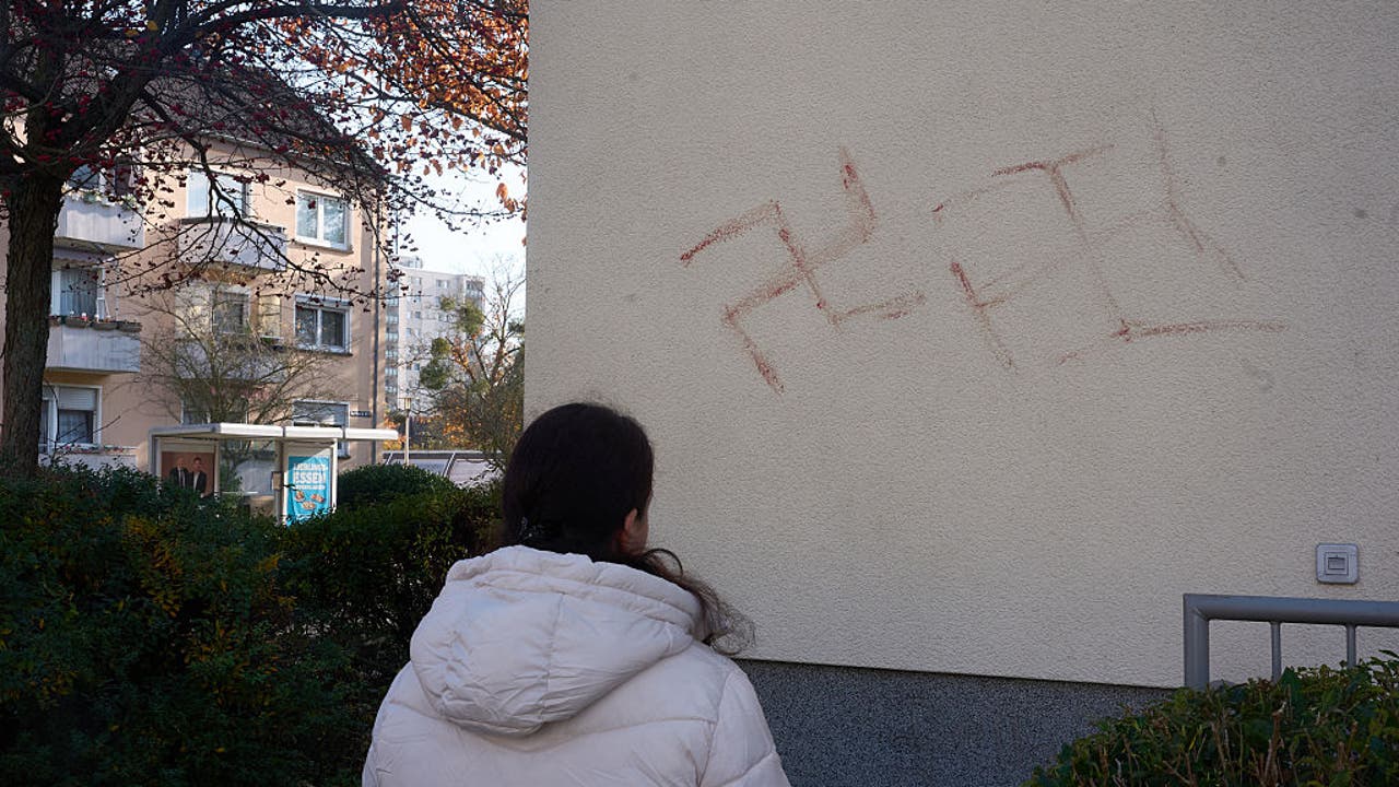 German police arrest man accused of painting swastikas with own blood