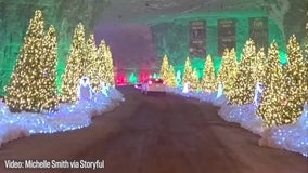 Watch: 'Magical' Christmas lights shine deep in Louisville's Mega Cavern