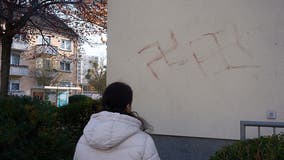 German police arrest man accused of painting swastikas with own blood