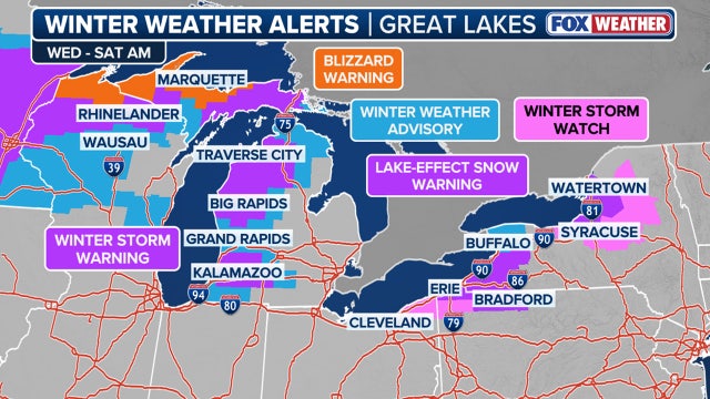 White Thanksgiving: Powerful snowstorm prompts blizzard warnings, dangerous whiteout conditions