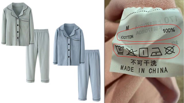 Children's pajamas sold on Amazon recalled over possible injury, burn hazard