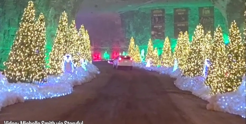 Watch: 'Magical' Christmas lights shine deep in Louisville's Mega