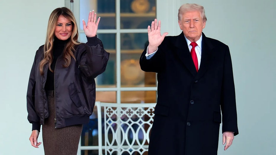 Melania Trump with Donald Trump