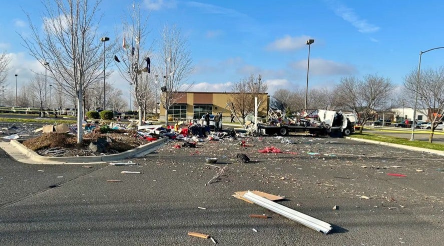 One killed after U-Haul truck explodes in Idaho shopping center parking lot