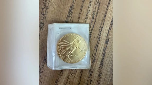 Mystery donor drops gold coin worth thousands in Salvation Army bucket