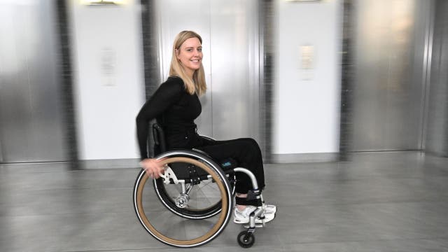 Blue Origin rocket launches first wheelchair user into space