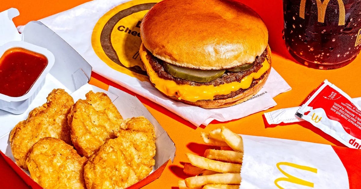 希少　レア　SNAPFAST McDonald’s Taurus マクドナルド McDonald's doubles down on value: $5 meals, Snack Wrap revival