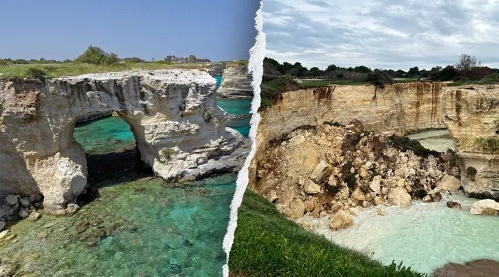Famous 'Lovers' Arch' collapses on Valentine's Day after severe weather