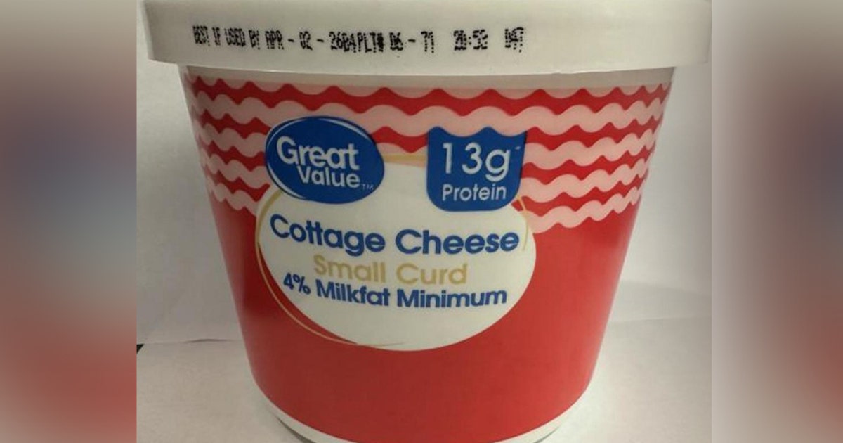 'Great Value' cottage cheese sold at Walmart recalled in 24 states over possible health risk