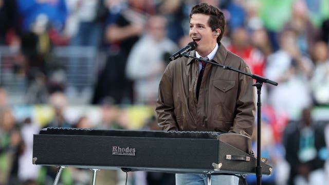 Charlie Puth performs Super Bowl national anthem
