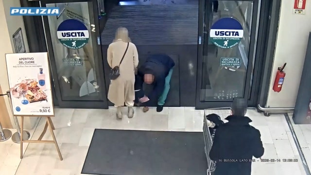 Watch: Man tries to snatch toddler from mother in Italian supermarket