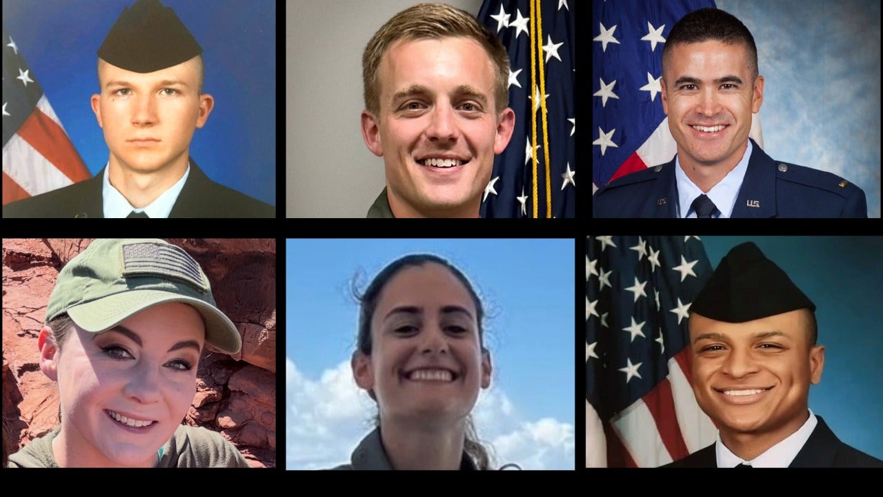 President Trump attends dignified transfer for 6 U.S. Airmen killed in refueling plane crash