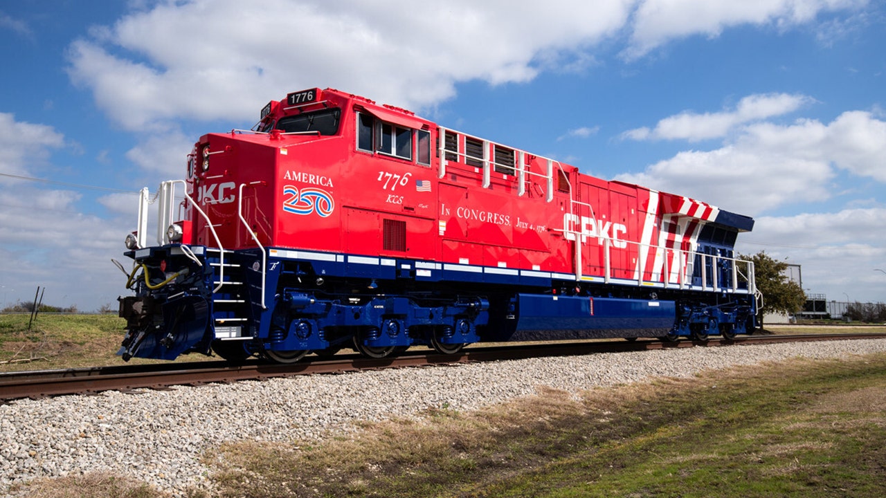 America 250: CPKC railway unveils commemorative locomotive honoring nation's 250th anniversary