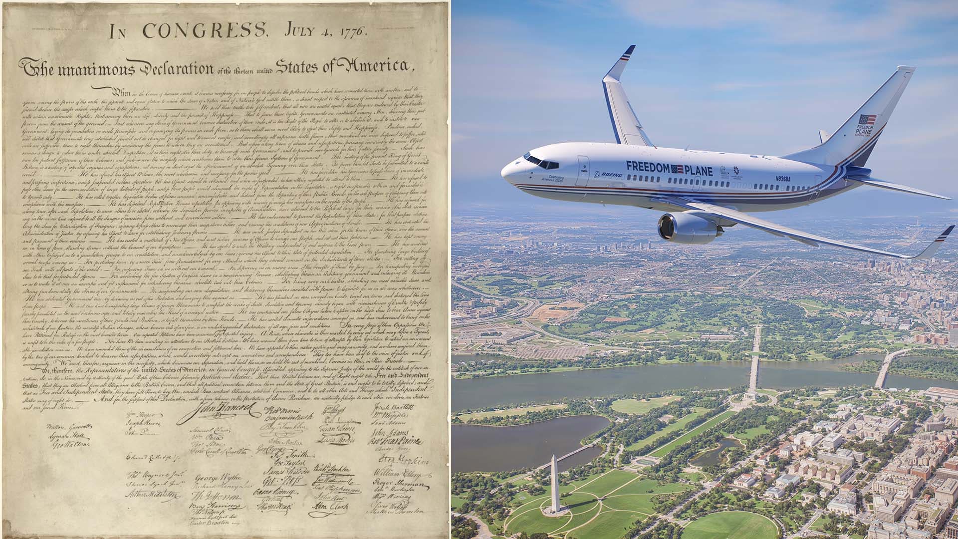 Freedom Plane National Tour brings founding documents to 8 cities for America 250