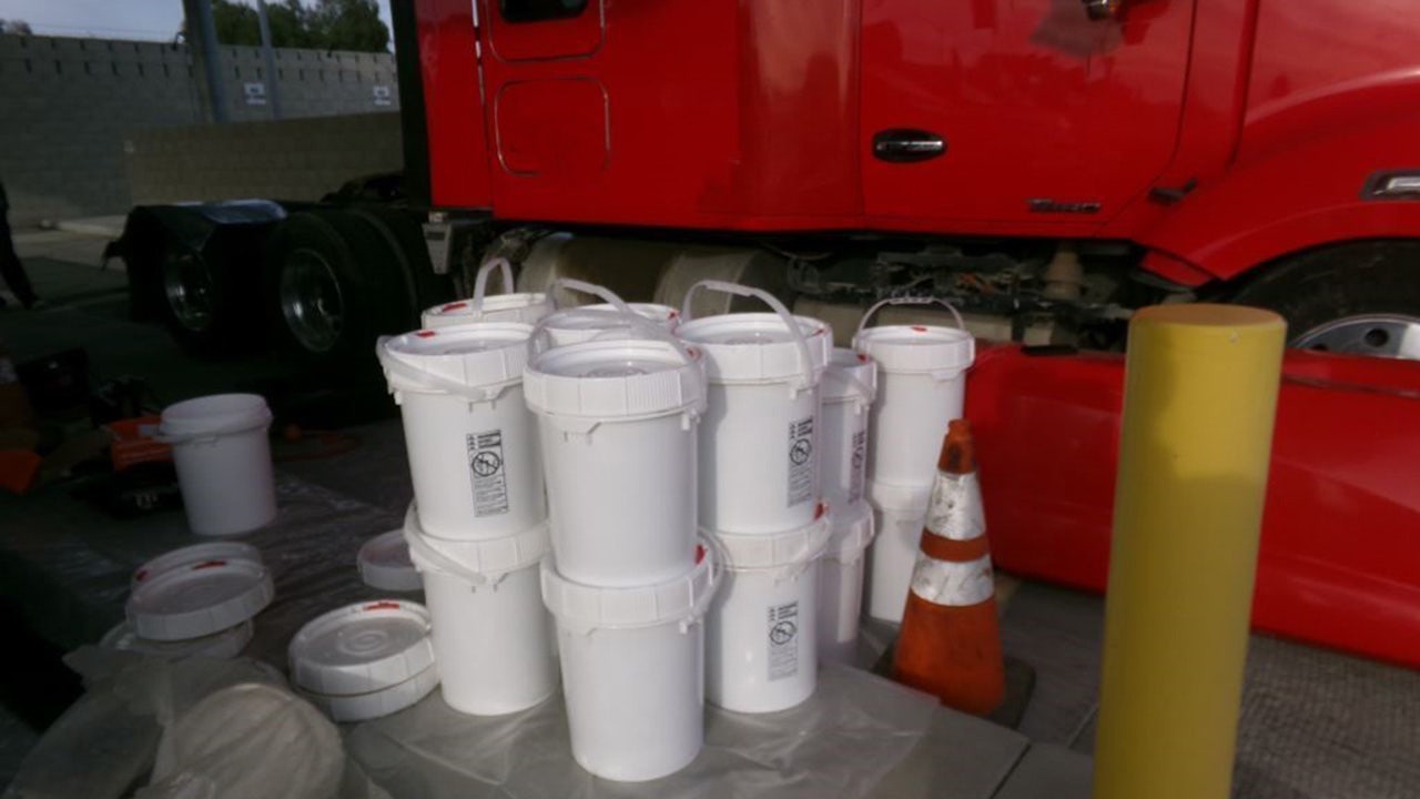 CBP: 900 pounds of liquid meth found in fuel tank of tractor-trailer at US-Mexico border crossing