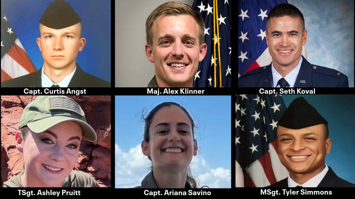 President Trump attends dignified transfer for 6 U.S. Airmen killed in refueling plane crash