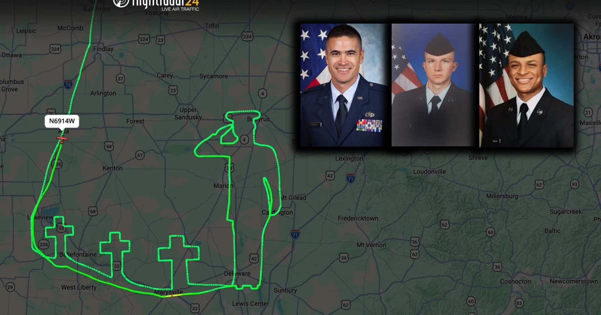 See it: Special flight path salutes 3 Ohio service members killed in Iran war