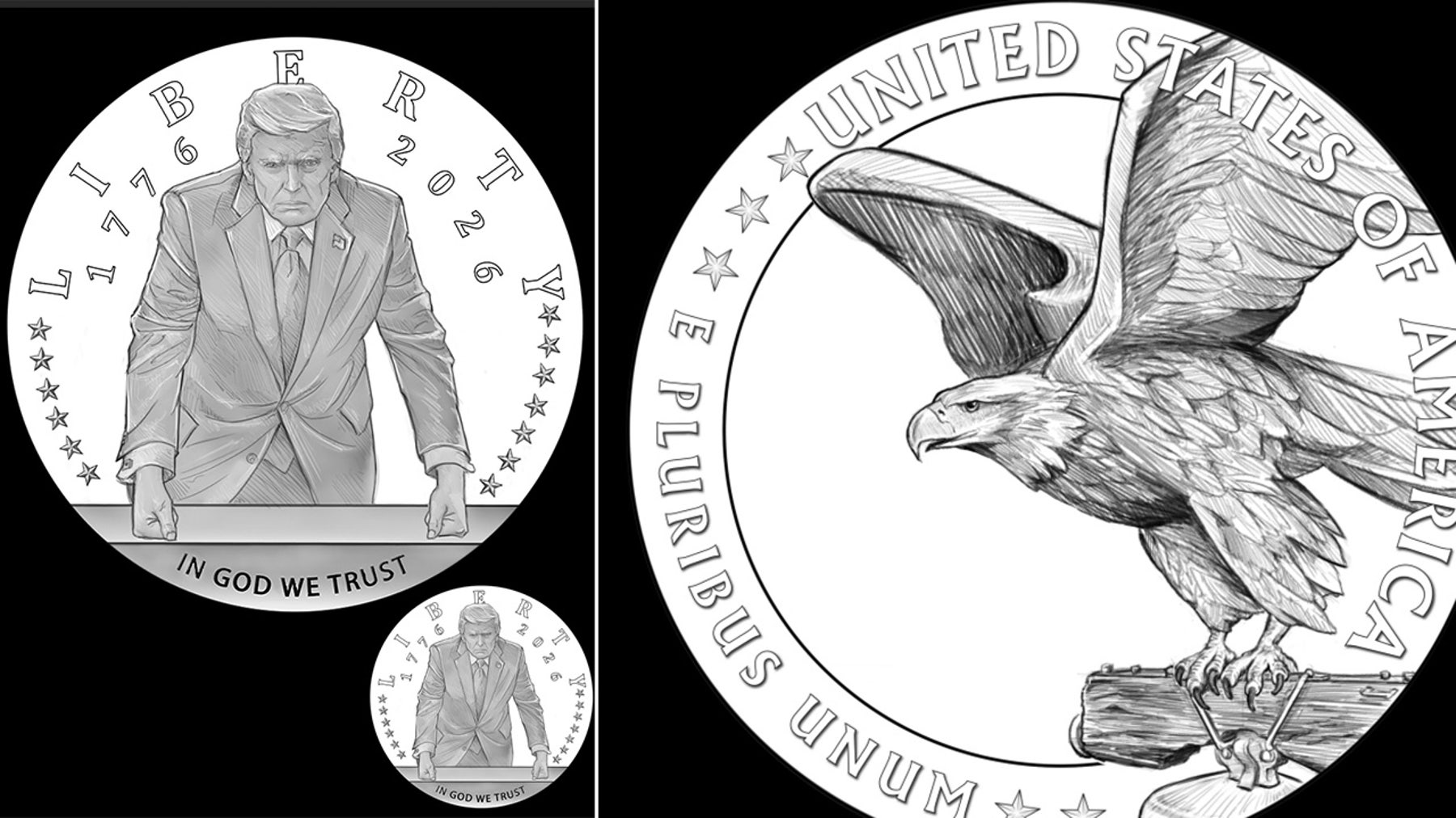 Final design for Trump commemorative gold coin approved