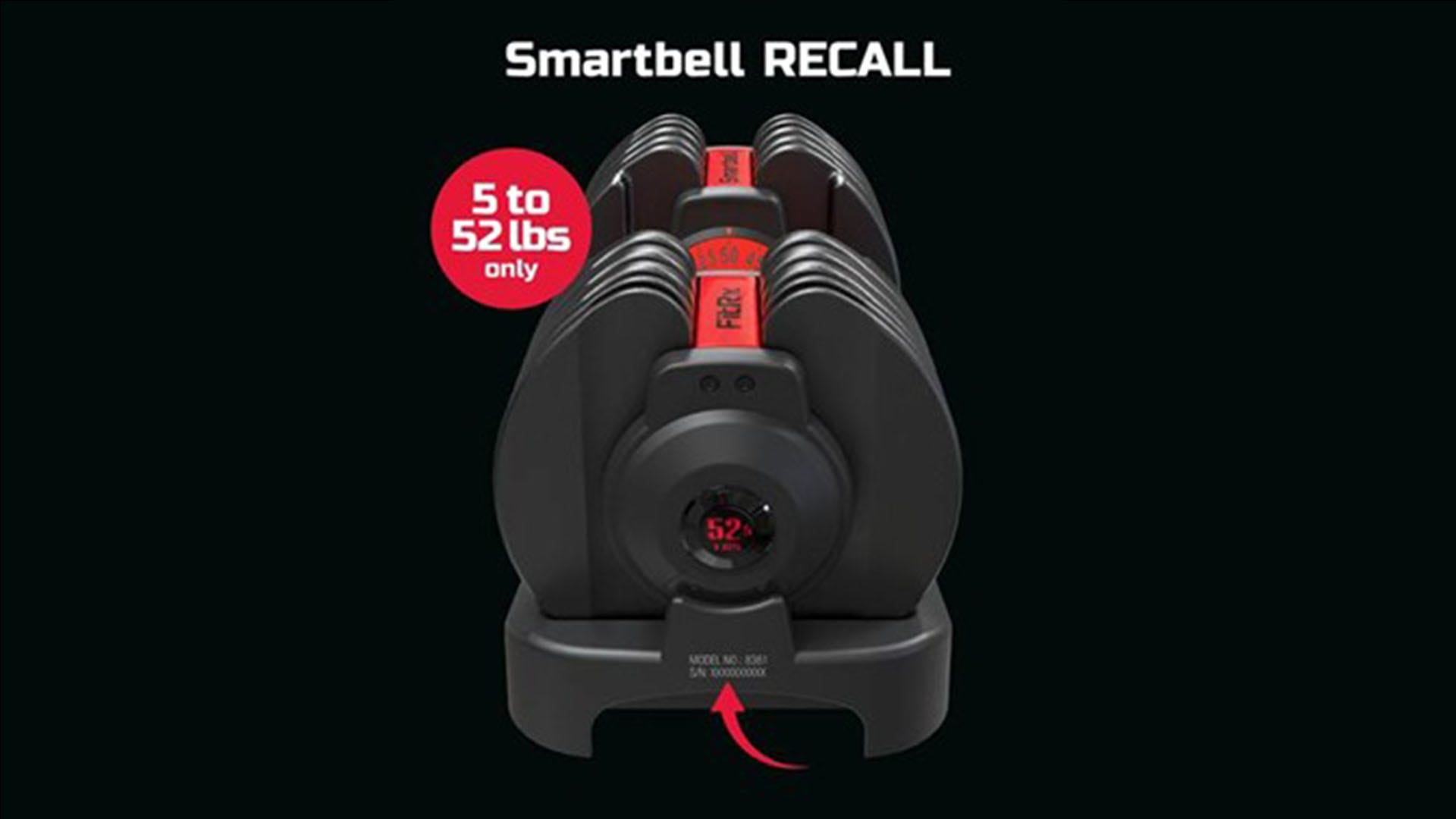 Dumbbells sold at Walmart recalled over injury risk