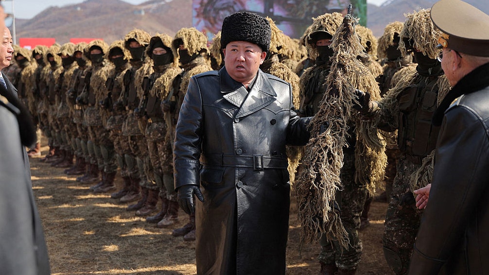 North Korean leader oversees missile tests from naval destroyer