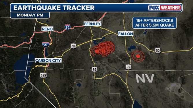 Powerful magnitude 5.5 earthquake rattles western Nevada and northern California