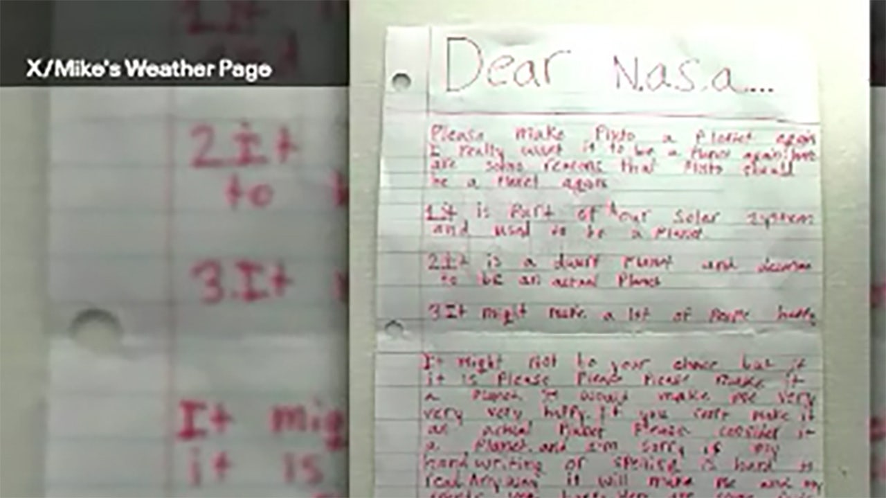 NASA 'looking into' reclassifying Pluto as a planet after 10-year-old's viral letter