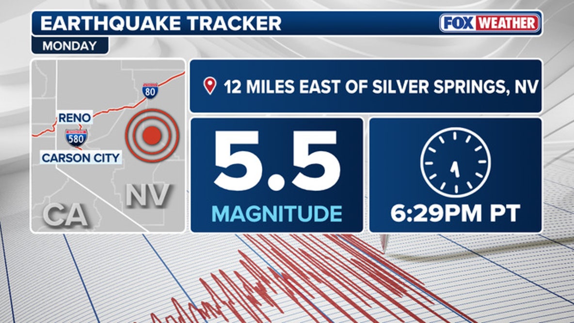 Powerful magnitude 5.5 earthquake rattles western Nevada and northern California