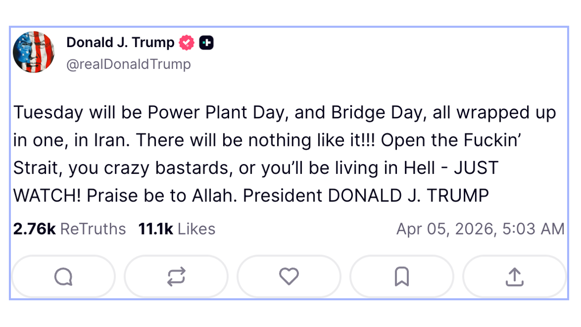 Live updates: Trump warns Iran will 'be living in Hell' in profanity-laced threat