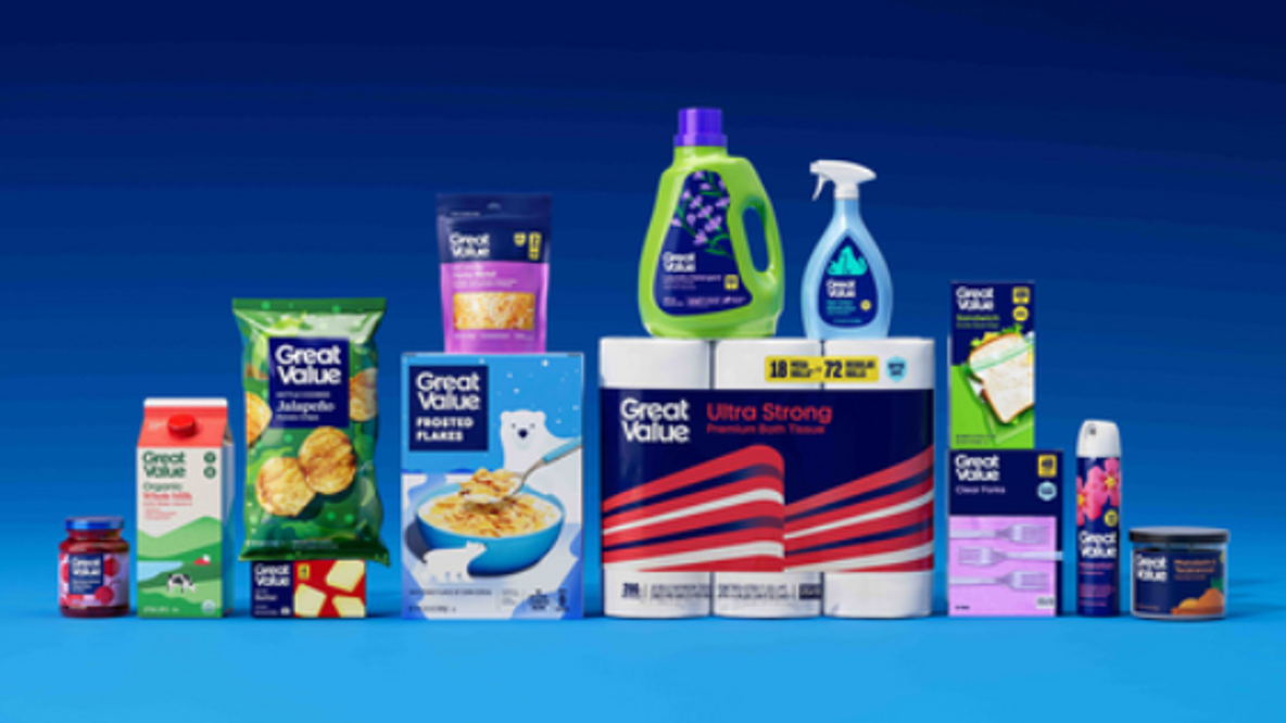 Walmart revamps Great Value packaging to highlight nutrition, boost store brand appeal
