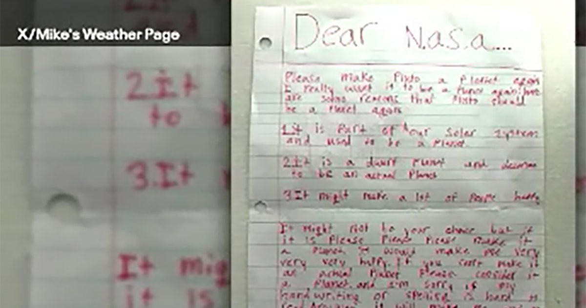NASA 'looking into' reclassifying Pluto as a planet after 10-year-old's viral letter