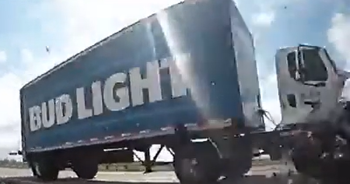 Watch: Stolen Bud Light truck chase ends in crash with deputy’s patrol car