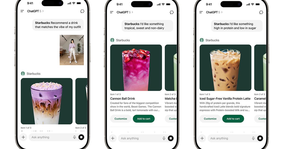 Starbucks, ChatGPT want AI to help pick your next drink