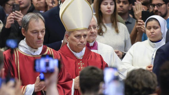 Pope Leo celebrates first Good Friday with service, call to Israeli president