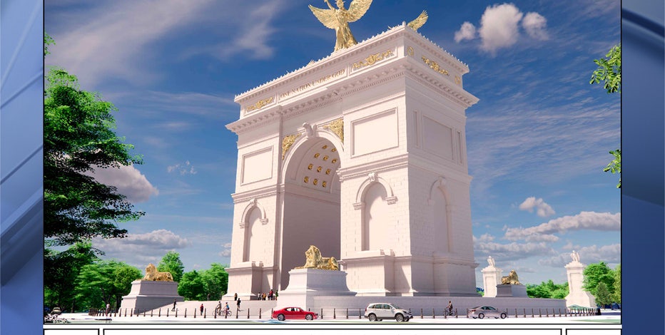 Renderings revealed for Trump’s 250-foot Triumphal Arch