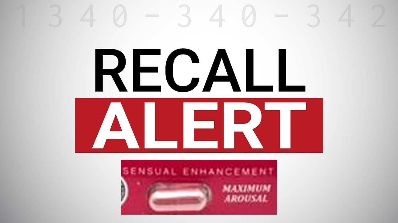 Sexual enhancement supplement recalled over three undeclared drugs