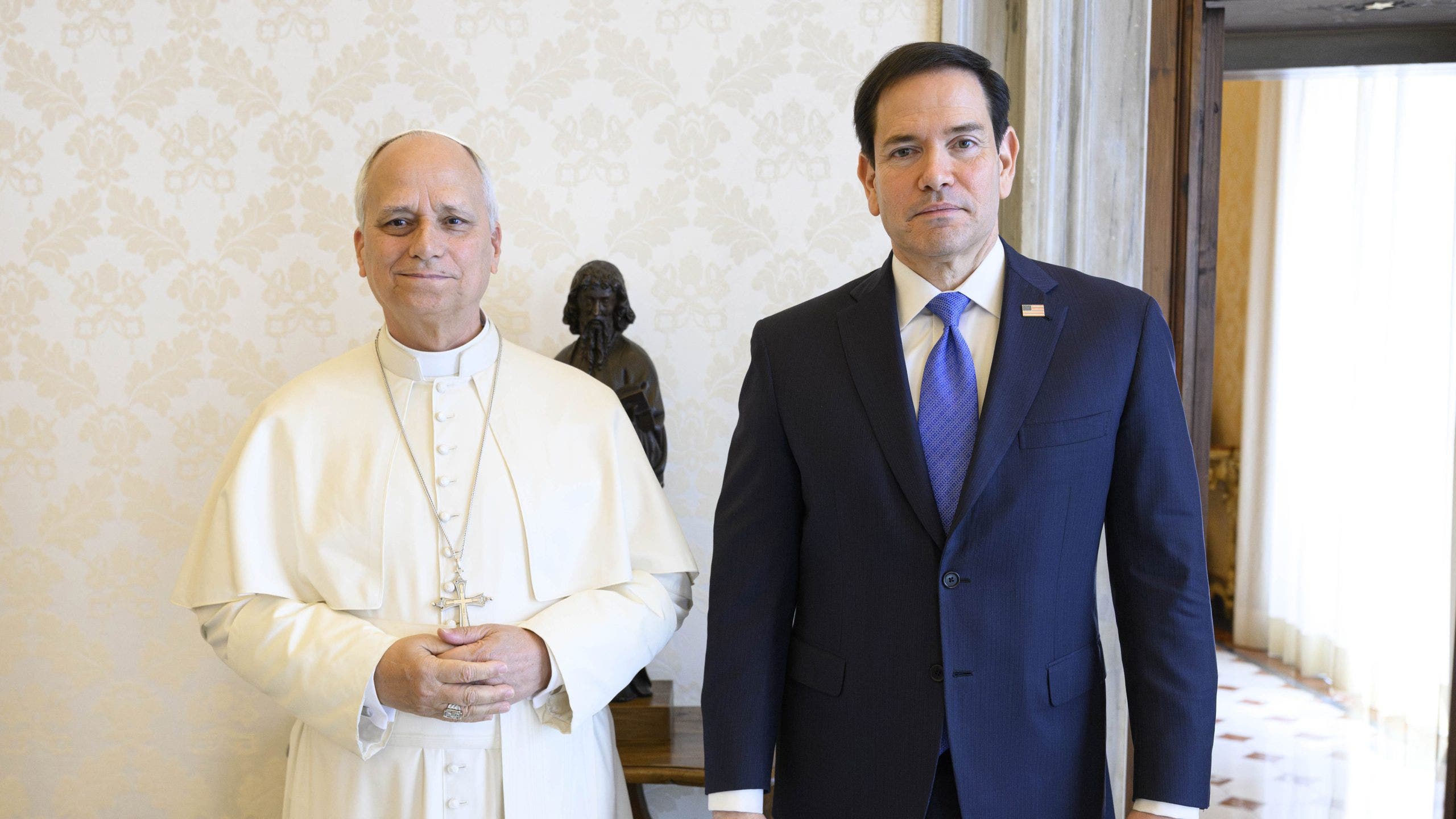 Marco Rubio arrives in Vatican City for sit-down with Pope Leo