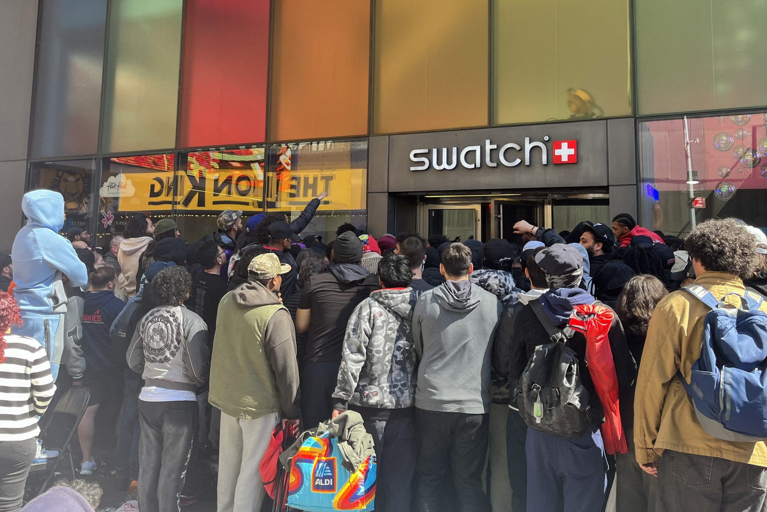 Swatch, AP watch collab gets massive crowds, police respond at multiple stores
