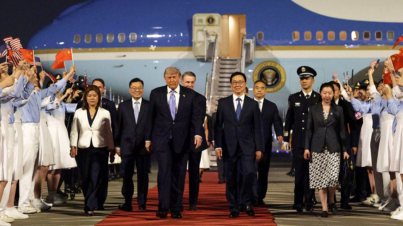 Trump arrives in Beijing for summit with Chinese leader Xi Jinping