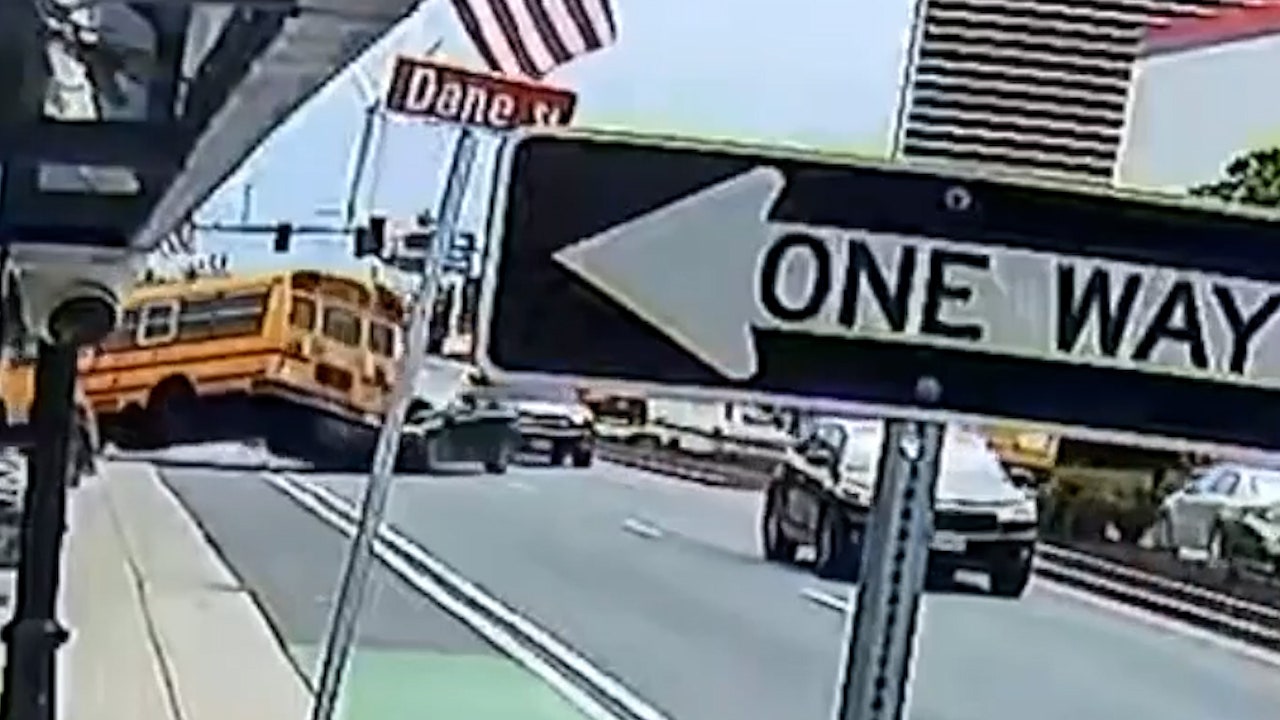 Massachusetts school bus crash sends 9 children to hospitals