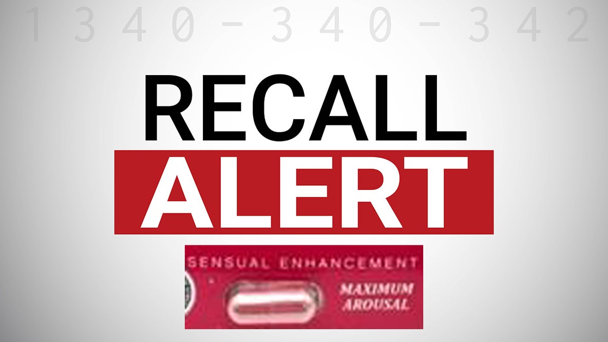 Sexual enhancement supplement recalled over three undeclared drugs