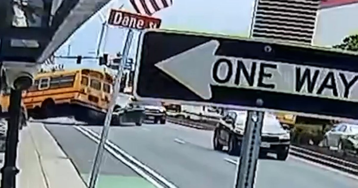 Massachusetts school bus crash sends 9 children to hospitals