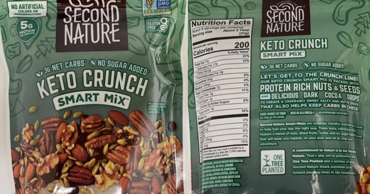 Second Nature recalls nut mix packages over allergy concerns | FOX