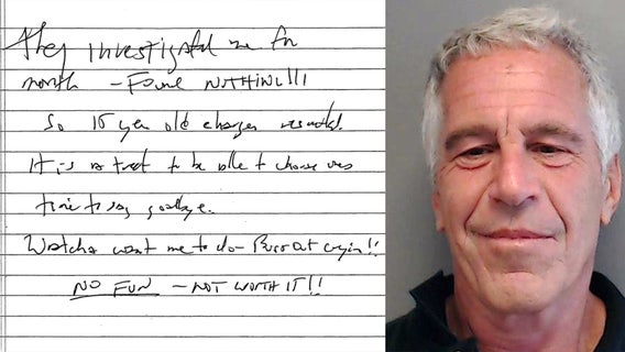 Epstein’s purported suicide note unsealed by judge: Read the full text