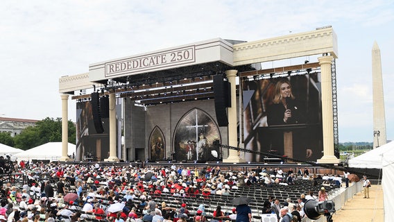 Rededicate 250 prayer rally draws thousands to National Mall
