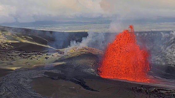 Watch: Lava spews from Hawaii's Kilauea volcano