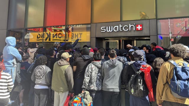 Swatch, AP watch collab gets massive crowds, police respond at multiple stores