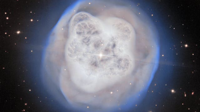 Dying star creates stunning 'crystal ball' nebula