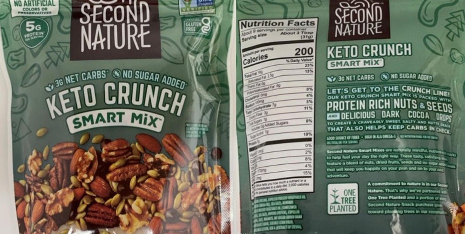 Second Nature recalls nut mix packages over allergy concerns | FOX