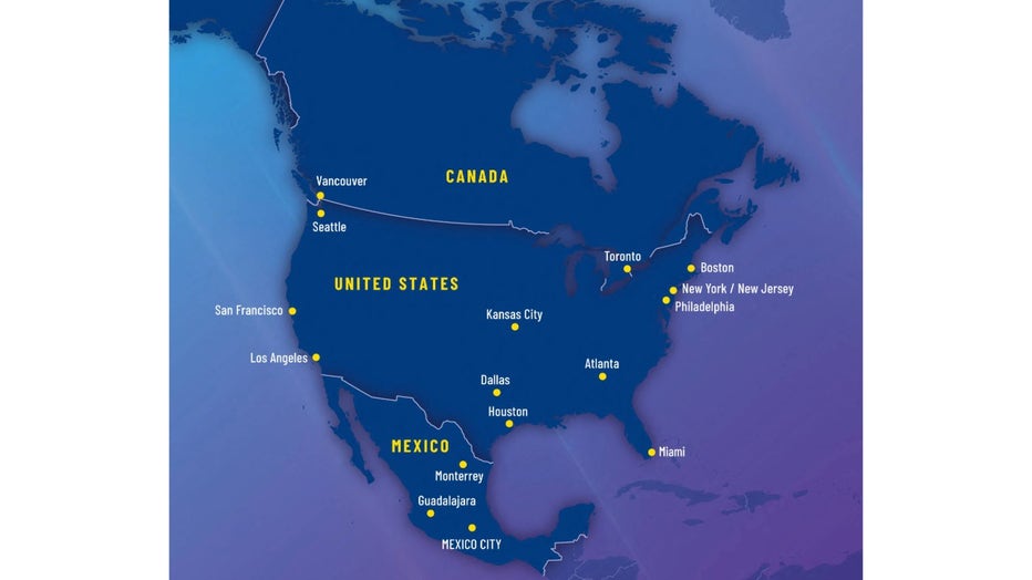 FIFA World Cup 2026 The 16 Stadiums In The US Canada And Mexico World Cup Stadium Locations 